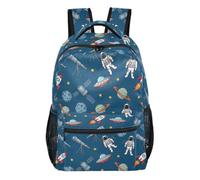 ODAWA Lightweight Space Rockets Middle School Laptop Backpack for Teen, Girls Backpack School Bookbag, 18L