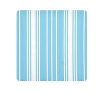 ODAWA Magic Cosmetic Pouch 13.8. In, Stripes Light Blue White Self-adhesive Cloth Protective Camera Wrapper, Lens Protector for Camera