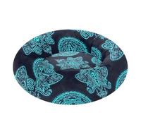 ODAWA Pet Beds Moth Gothic Black Machine Washable Calming Pet Bed for Dogs Medium