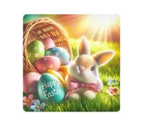 ODAWA Self Adhesive Cloth 13.8"x13.8" Easter Rabbit Basket Sunshine Lens Protector Wrapper Lightweight Foldable Wrapper for Camera Accessories