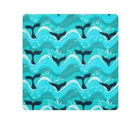 ODAWA Self Adhesive Cloth 21.7"x21.7" Whale Tails Multi-purpose Wrap Cloth Lightweight Foldable Wrapper for Camera Accessories