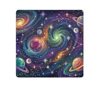 ODAWA Self-adhesive Cloth Colorful Planets Stars Galaxies Protective Camera Wrap Wrap Protection for Camera and Lens 13.8x13.8in