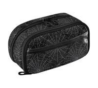 ODAWA Spider Black White Pencil Case Pouch Big Capacity, Portable Stationery Bag, 8.3"x 3.1"x 4.9"