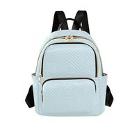 ODAWA Womens Backpack Purse, Anti-theft Work Backpack Moon Yellow Light Weight Backpacks for Travel Small Backpack for Women, Pale Blue, 11.41 x 6.1 x 14.17 in