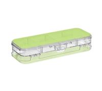 ODAWA Yellow Green Boys Pencil Case Crayon Box with Snap Lid 8.3" L x 3" W x 1.9" H