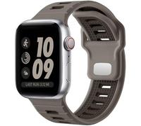 Odbeai Sport Band Compatible with Apple Watch Ultra 2/Ultra/Ultra 3 Compatible with Apple Watch Bands for Men 49mm 46mm 45mm 44mm 42mm, Waterproof Silicone Strap for, Olivegrey/Coffeegrey, 38mm/40mm
