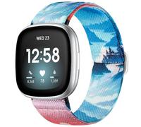 Odbeai Stretchy Strap Compatible with Fitbit Sense 2 Bands/Sense Band, for Versa 4 Bands for Woman/Versa 3 Band, Adjustable Elastic Nylon Sport Cute Stretch Stylish Replacement Wristbands Strap