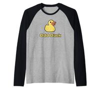 Odd Duck - Funny Rubber Duck Raglan Baseball Tee