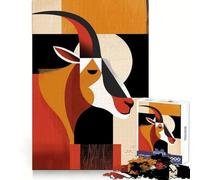 Odd Goat Hard Jigsaw Puzzle for Adults 1000 Pieces Memory Lift Easy Leisure Image Assembly Artistic Gift (50x75cm)