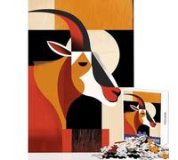 Odd Goat Jigsaw Puzzles 1000 Pieces for Teenagers Funny Gifts Suitable for Couples DIY Toys Suitable for Ages 14 And Up (38x52cm)