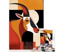 Odd Goat Puzzles for Adults 1000 Puzzles Art Work Gifts Analysis And Logic AntiStress Toys Suitable for People Aged 14 And Above (50x75cm)