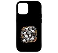 Odd Hours Real Work Hard Work Statement Case for iPhone 12/12 Pro