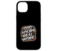 Odd Hours Real Work Hard Work Statement Case for iPhone 14 Plus