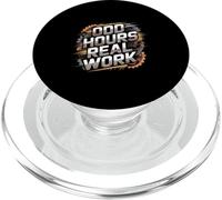 Odd Hours Real Work Hard Work Statement PopSockets PopGrip for MagSafe
