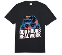 Odd Hours Real Work Night Shift Workers Comfort Colors Adult Heavyweight T-Shirt