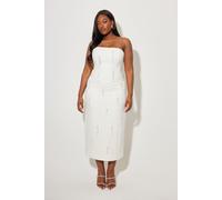 Odd Muse Embellished Midi Dress White size M | Midi Dresses Outlet | Women | White M
