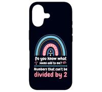 Odd Numbers Can'T Be Divided By Two, Funny Math Teacher Case for iPhone 17