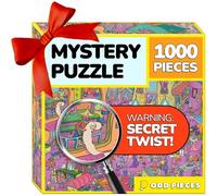 Odd Pieces Jigsaw Puzzles 1000 Pieces with Storytelling Comics, Christmas Gifts for Women, White Elephant, Mystery Puzzle for Adults & Kids - 19.7'' x 27.6'' Frameable Magic Puzzle Art (Shutterbug)