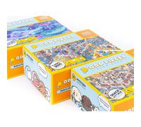 Odd Pieces Mystery Jigsaw Puzzle-1 000 Pcs Mystery Puzzle with Storytelling Comics Secret Ending-1000 Piece Puzzle for Adults & Kids -19.7'