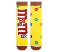 Odd Sox - Chocolate Candy Bar Novelty Funny Cool Crew Socks, Size Large, Peanut M&ms Split, Large