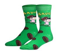 ODD SOX Cool Socks Charlie Brown Peanuts Comic Strip Fun Gift Adult, Charlie Brown Football, Large
