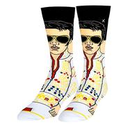 Odd Sox, Elvis Presley, The King of Rock N Roll Men's Socks, Fun Collector Gifts