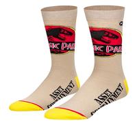 Odd Sox, Men's Funny Novelty Universal Socks, Jurassic Asset Unit Crew, Large, Jurassic Asset Unit, Large