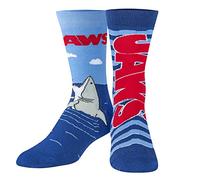ODD SOX, Movies, Jaws Killer Shark, Novelty Crew Socks, Cool Crazy 80s, Jaws Open Wide, Large