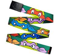 Odd Sox, Nickelodeon Cartoons, Men's Web Belt, Adjustable, Novelty Print, 1.5 Inch Wide, Turtle Boys, One size
