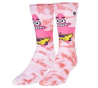 Odd Sox, Nickelodeon SpongeBob SquarePants Cartoon Socks, Men's & Women, Assorted, Patrick Tie Dyed, Large