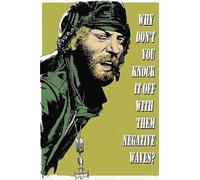 Oddball -Negative Waves - Kelly's Heroes - Donald Sutherland - Funny Poster Wall Plaque Decor Outdoor Indoor Panel Vintage Retro Metal Tin Sign in 3 Sizes or Fridge Magnet (A4)