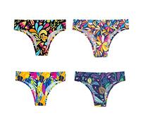 OddBalls | Flowery Bundle | Ladies Seamless Briefs | Gift for Her | The Underwear Everyone is Talking About | 4 Pack | Size 16