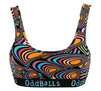 Oddballs Ladies Colourful Comfy Cotton Bralette | Soft Everyday Wireless Bra Top - S - UFO