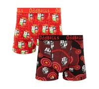 OddBalls Men’s Rugby Boxer Shorts - 2 Pack Cotton Underwear Multipack - Classic Fit Anti-Chafe Sports (UK, Alpha, M, Regular, Regular, Lions Tour 25)