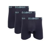 OddBalls | Mens Bamboo Boxers Multipack | 3 Pack | Anti Chafing | Mens Underwear | Moisture Wicking Fabric | Elastic Waistband | Midnight Bundle | Large