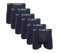 OddBalls | Mens Bamboo Boxers Multipack | 6 Pack | Anti Chafing | Mens Underwear | Moisture Wicking Fabric | Elastic Waistband | Midnight Bundle | XX-Large