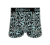 OddBalls | Mens Boxers | 1 Pack | Classic Fit | Mens Underwear | Hipster Boxer Shorts | Cotton Boxers | Elastic Waistband | Neon Lava | Large