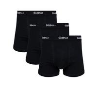 OddBalls Mens Boxers Multipack - 3 Classic Fit Cotton Boxer Shorts, Underwear with Elastic Waistband - Breathable, Soft Mens Boxer Briefs (UK, Alpha, XXL, Regular, Regular, Classic Black Bundle)