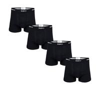 OddBalls | Mens Boxers Multipack | 4 Pack | Classic Fit | Mens Underwear | Hipster Boxer Shorts | Cotton Boxers | Elastic Waistband | Classic Black Bundle | Small