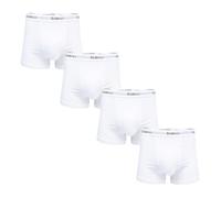 OddBalls | Mens Boxers Multipack | 4 Pack | Classic Fit | Mens Underwear | Hipster Boxer Shorts | Cotton Boxers | Elastic Waistband (UK, Alpha, M, Regular, Regular, Classic White)
