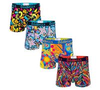 OddBalls | Mens Boxers Multipack | 4 Pack | Classic Fit | Mens Underwear | Hipster Boxer Shorts | Cotton Boxers | Elastic Waistband | Floral Bundle | Small