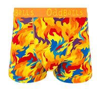 Oddballs Mens Cotton Boxer Shorts - Soft & Comfortable Everyday Underwear - S - Great Balls of Fire