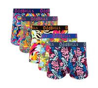 OddBalls Men's Patterned Cotton Boxer Shorts - 5 Pack | Size: 3XL OddBalls Multicolor 3XL
