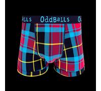 OddBalls Men's Tartan Patterned Cotton Boxers - 1 Pc | Size: Large OddBalls Multicolor L