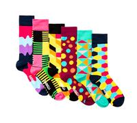 OddBalls | Sock Multipack | 6 Pack | Mens & Womens | Colourful Cotton Socks | Work Socks | Elasticated Ankle | Random 6 Bundle | Size 1-2