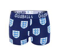 OddBalls | Womens Boxers Shorts | 1 Pack | Womens Underwear | Knickers | Cotton Boxers | Elastic Waistband | England FA Classic | Size 12