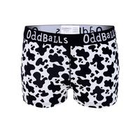 OddBalls | Womens Boxers Shorts | 1 Pack | Womens Underwear | Knickers | Cotton Boxers | Elastic Waistband | Fat Cow | Size 20