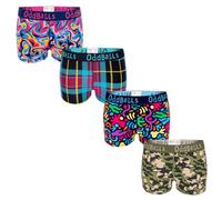 OddBalls | Womens Boxers Shorts Multipack | 4 Pack | Womens Underwear | Knickers | Cotton Boxers | Elastic Waistband | Adventure Bundle | Size 6