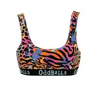 OddBalls | Womens Bralette | 1 Pack | Womens Underwear | Sports Bras | Everyday Low Back Bra | Seamless & Wirelesss | Filthy Animal | Large
