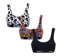 OddBalls | Womens Bralettes Multipack | 3 Pack | Womens Underwear | Sports Bras | Everyday Low Back Bra | Seamless & Wireless | Weekend Bundle | 3XL-Large